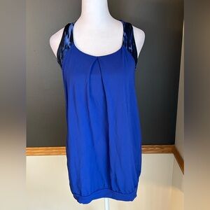 Lululemon Nouveau Limits Tank Sapphire Blue Size 8